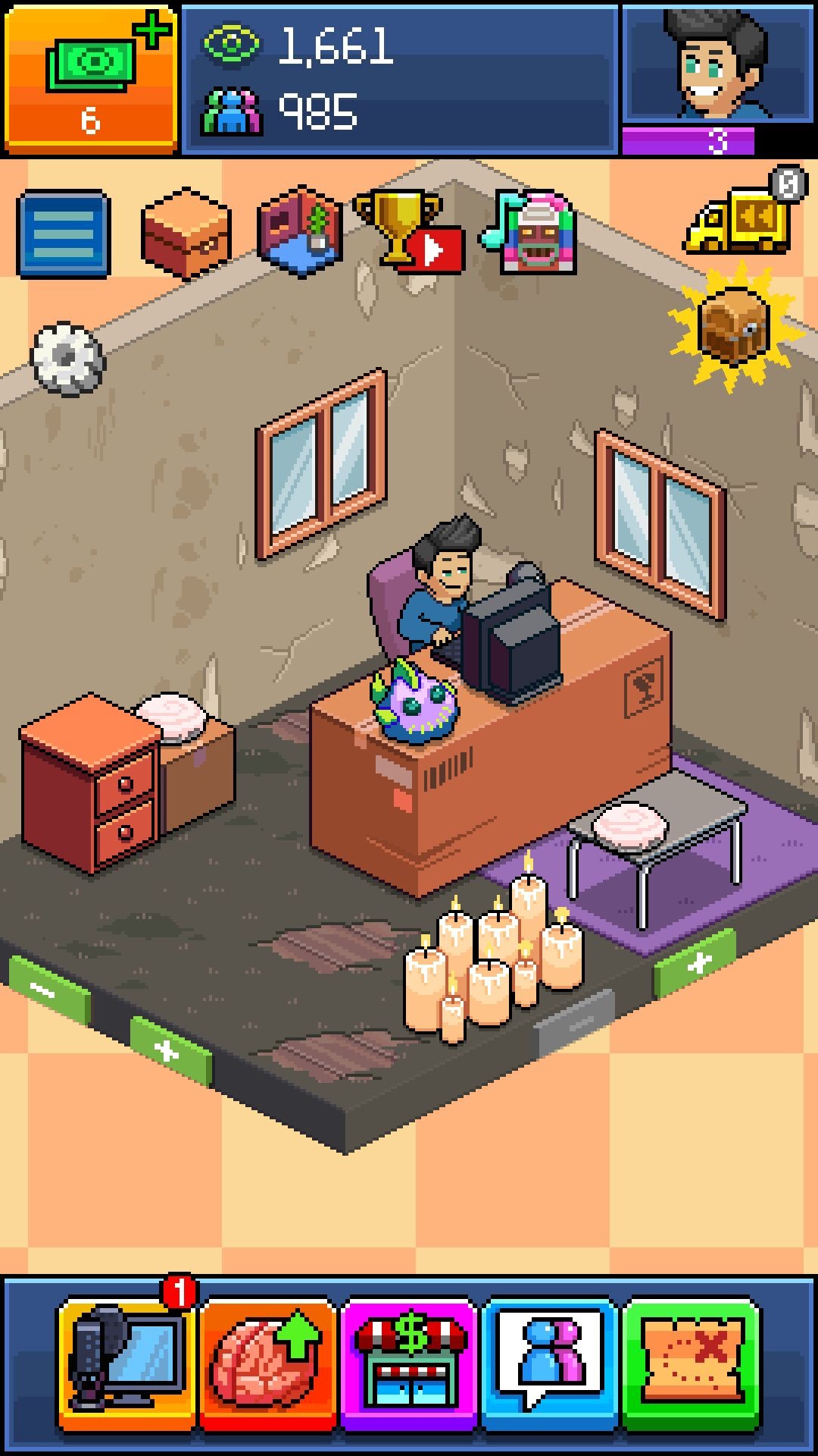 androidアプリ PewDiePie's Tuber Simulator攻略スクリーンショット4