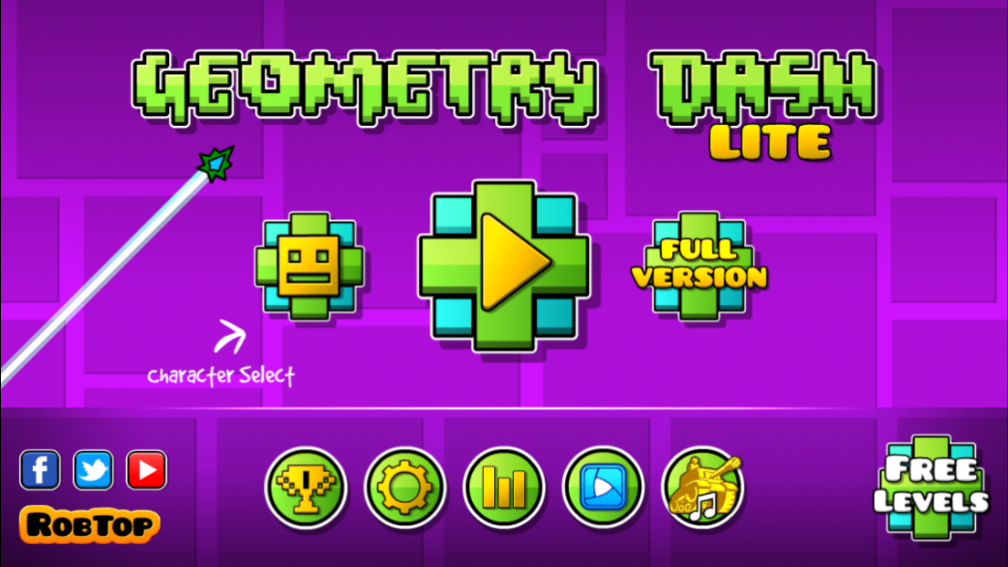 androidアプリ Geometry Dash Lite攻略スクリーンショット1