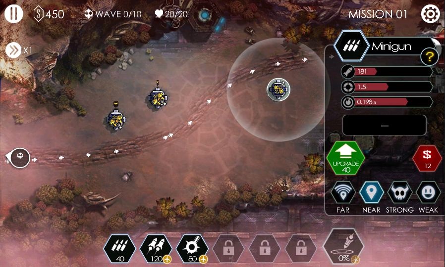 androidアプリ Tower Defense - Invasion TD攻略スクリーンショット2