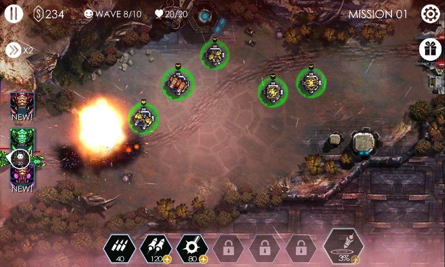 androidアプリ Tower Defense - Invasion TD攻略スクリーンショット4