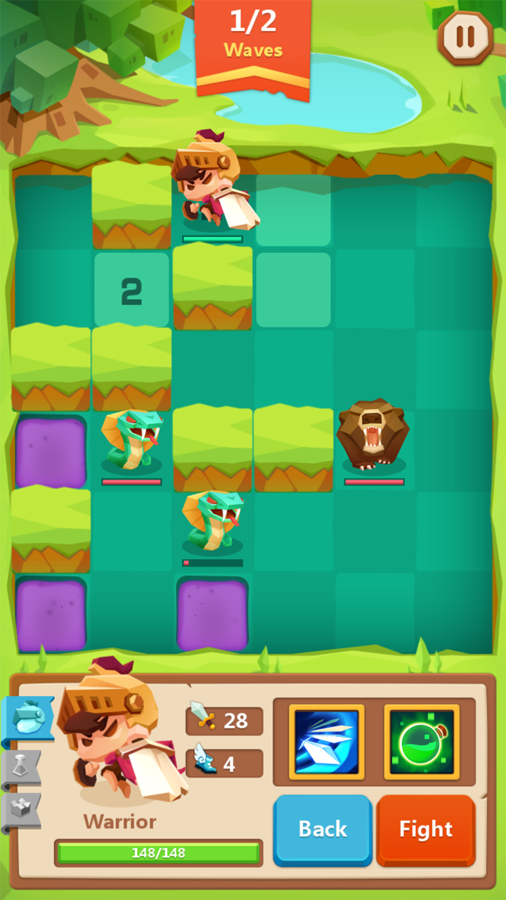 androidアプリ プッシュ・ヒーローズ(Push Heroes)攻略スクリーンショット3