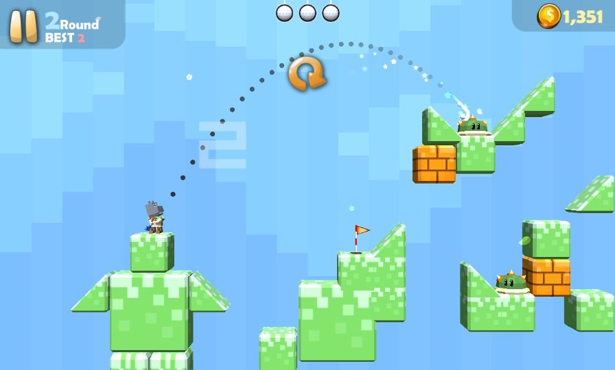 androidアプリ ゴルフヒーロー - ピクセルゴルフ3D攻略スクリーンショット4
