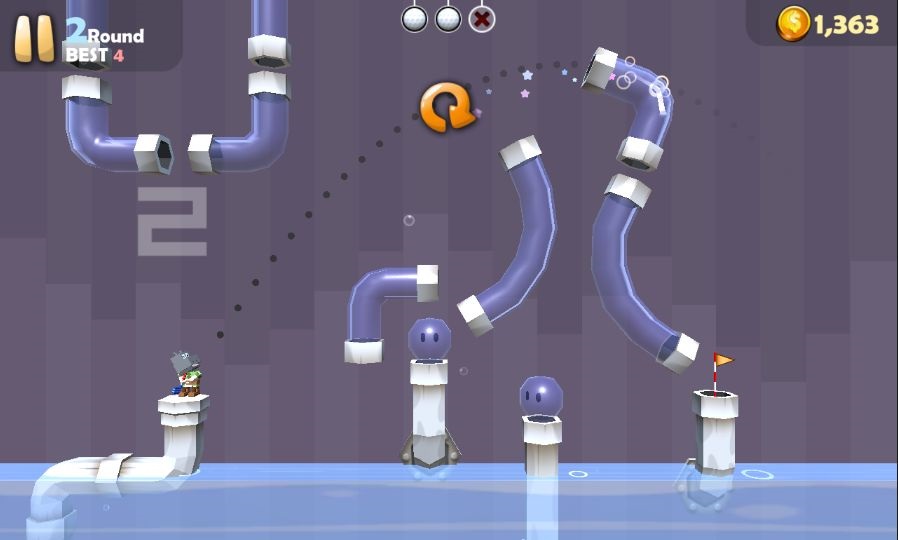 ゴルフヒーロー - ピクセルゴルフ3D androidアプリスクリーンショット1