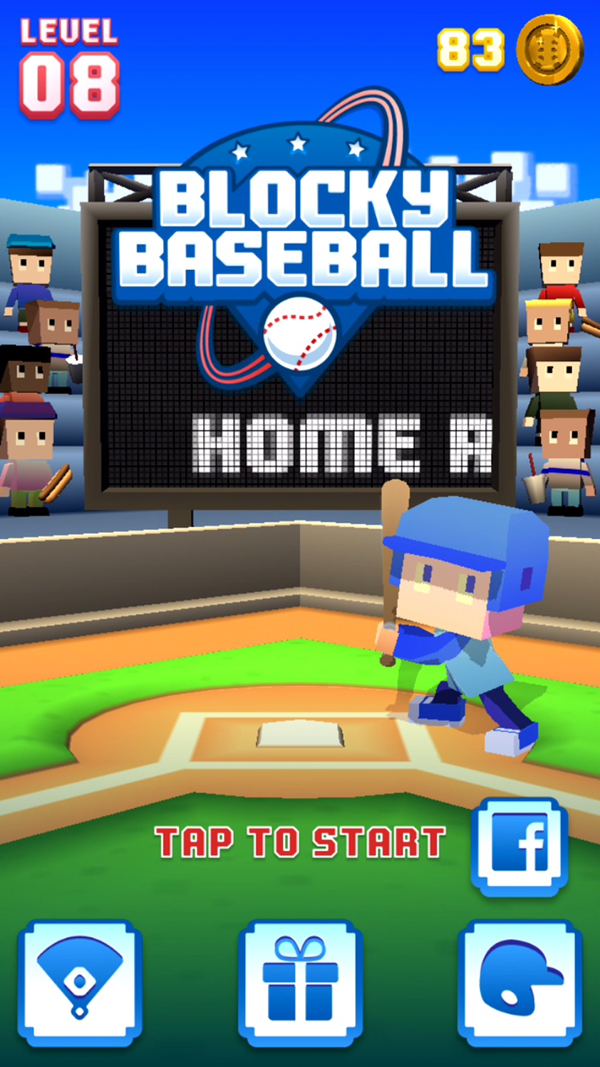 androidアプリ Blocky Baseball攻略スクリーンショット1