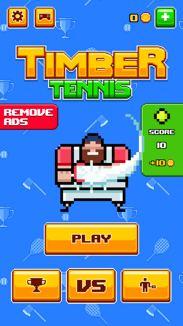 androidアプリ Timber Tennis攻略スクリーンショット1