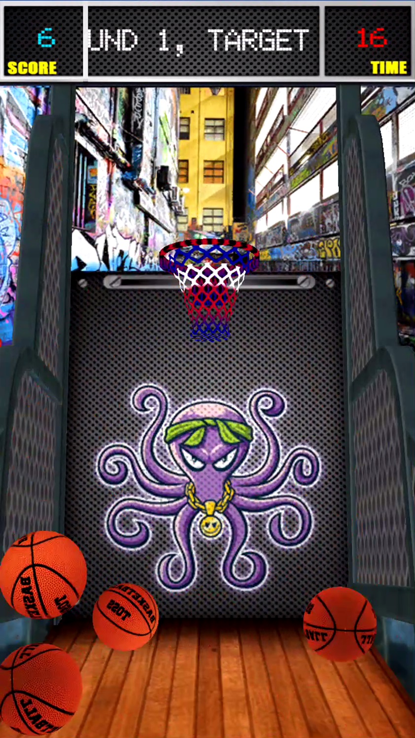 バスケットボールトーズスター数 3Dバスケットボールシミュレータ androidアプリスクリーンショット3