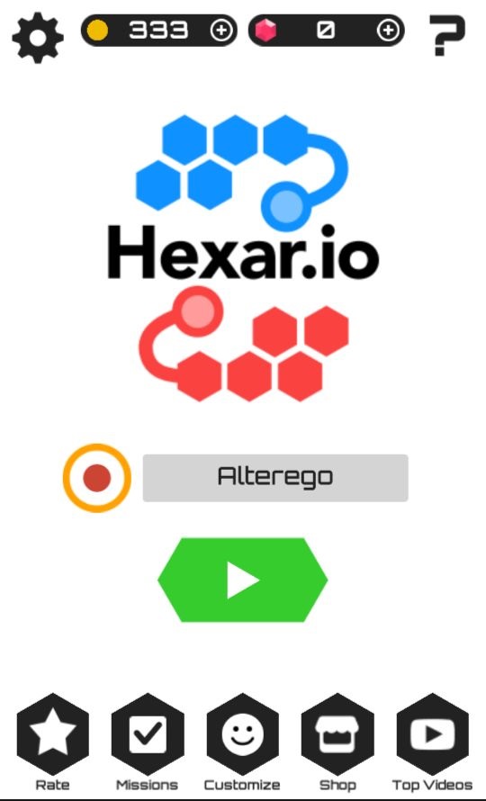 androidアプリ Hexar.io攻略スクリーンショット1