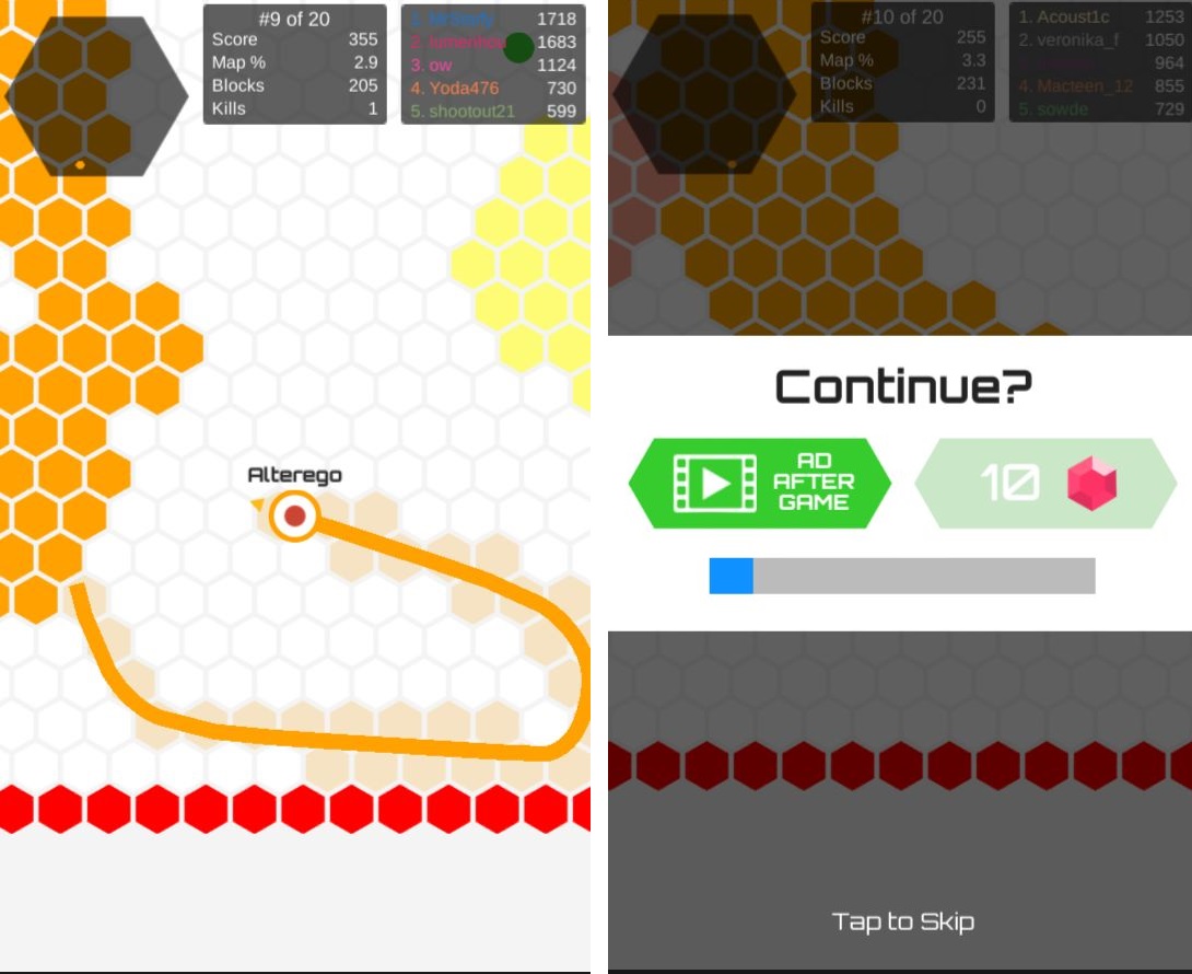 androidアプリ Hexar.io攻略スクリーンショット5