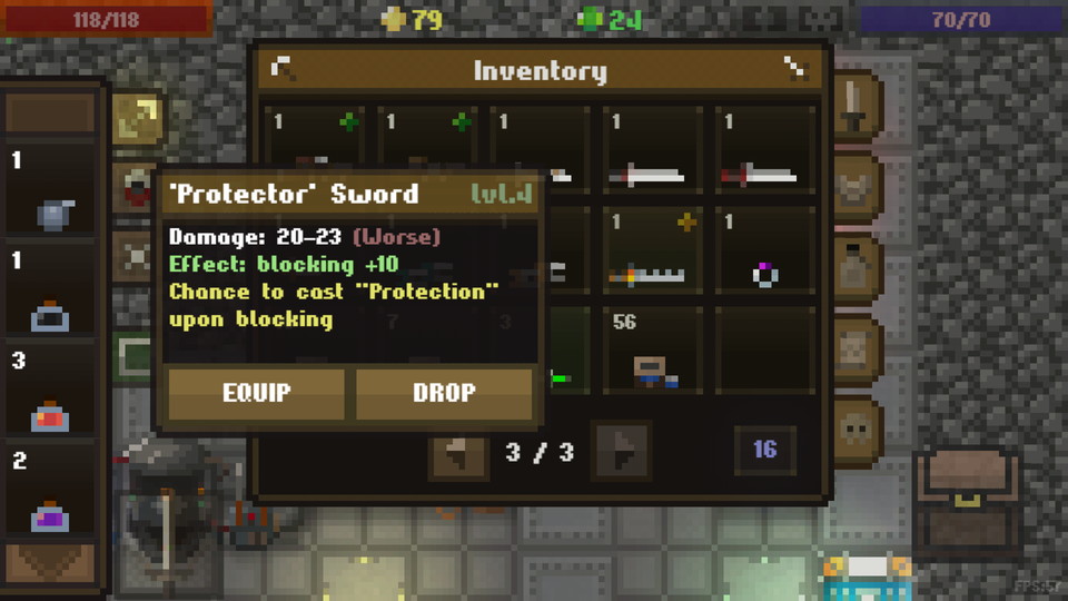 androidアプリ Caves:Roguelike(ローグライク)攻略スクリーンショット7