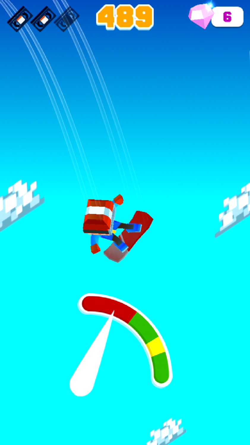 androidアプリ Blocky Snowboarding攻略スクリーンショット5