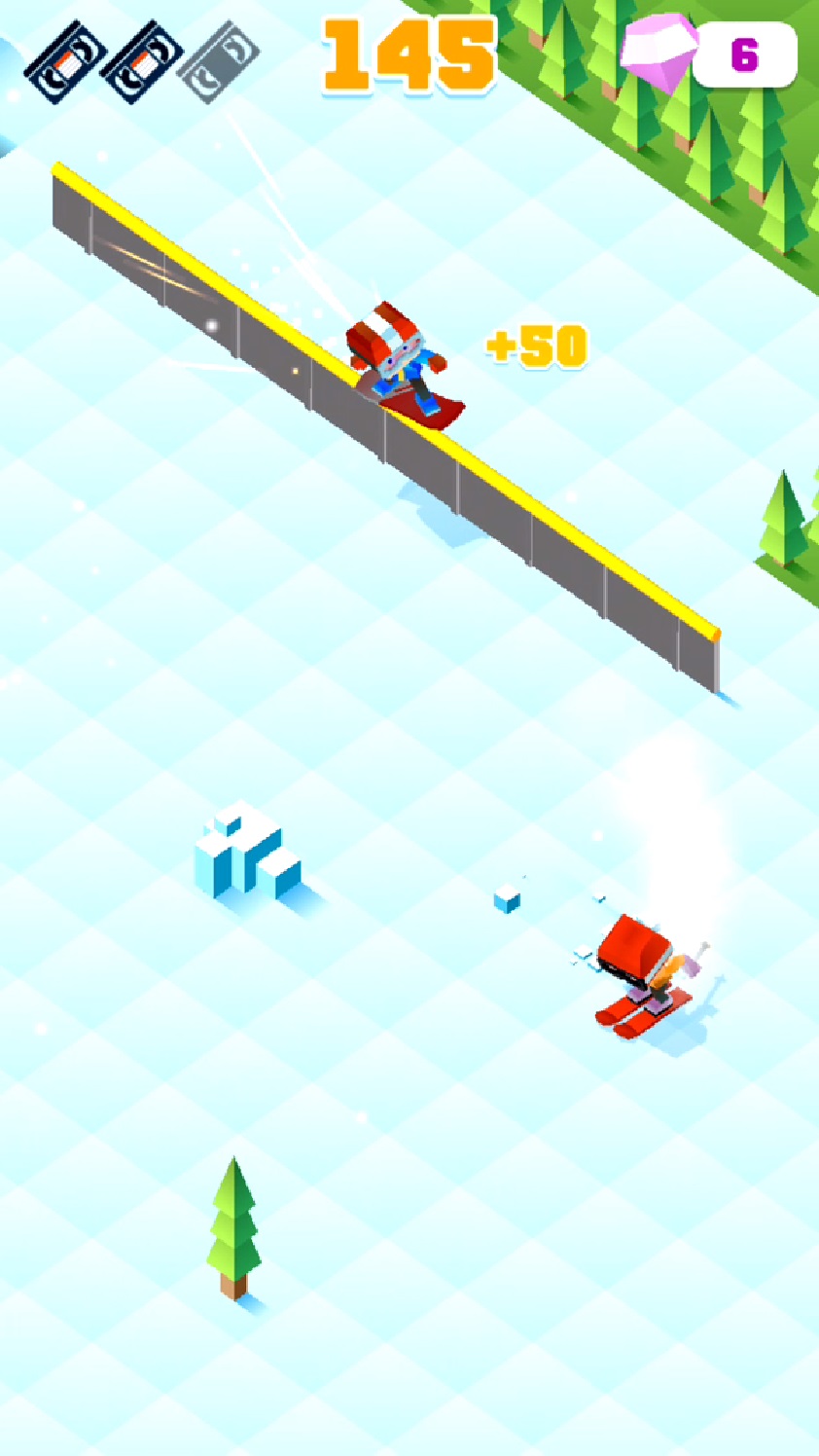 Blocky Snowboarding androidアプリスクリーンショット1