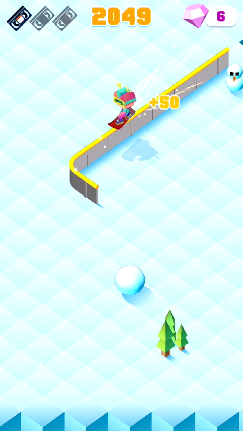 Blocky Snowboarding androidアプリスクリーンショット3