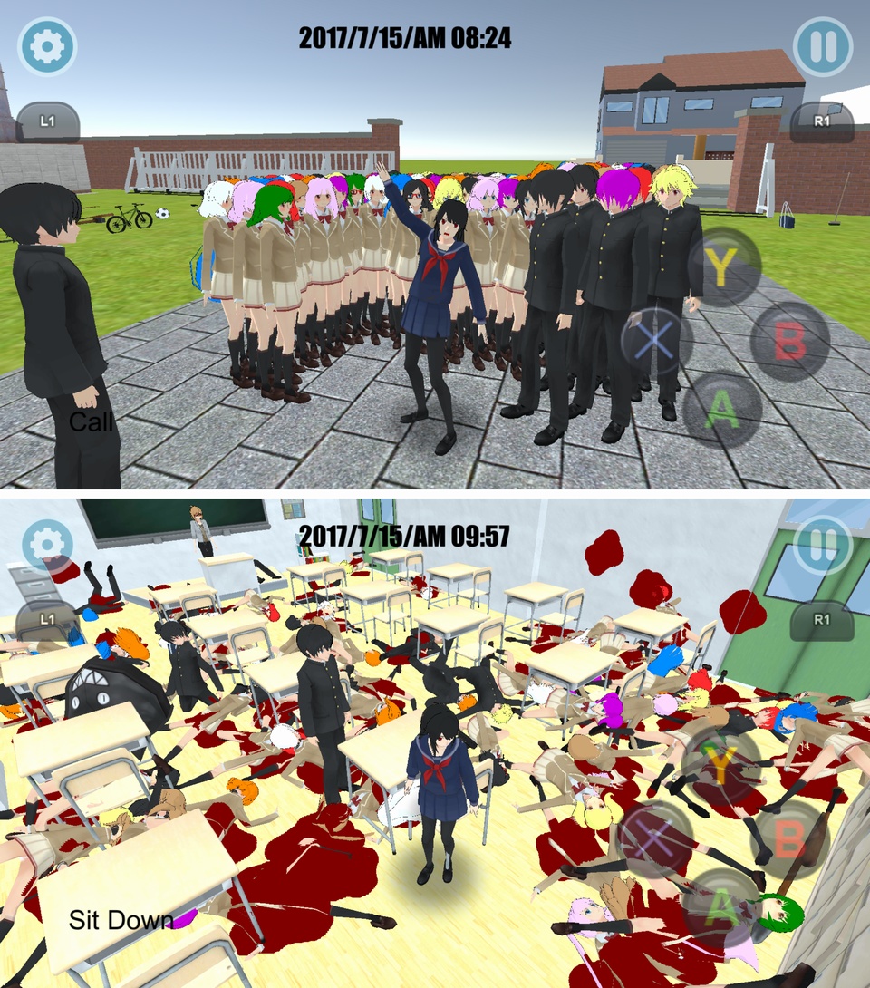 High School Simulator 2018（ハイスクール シミュレーター） androidアプリスクリーンショット1