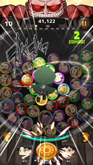 進撃の巨人 チェインパズルフィーバー（チェンパズ） androidアプリスクリーンショット3