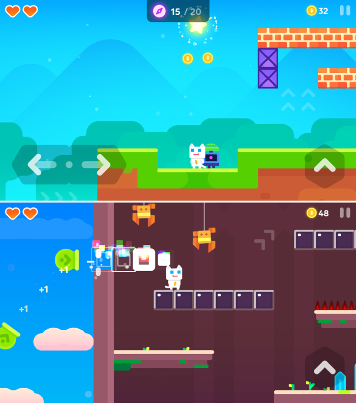 スーパー ニャー 2 （Super Phantom Cat 2） androidアプリスクリーンショット1
