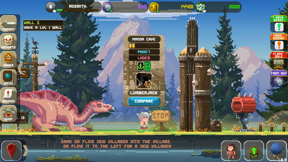 androidアプリ Tiny Dino World:Return(タイニーディノワールド)攻略スクリーンショット2