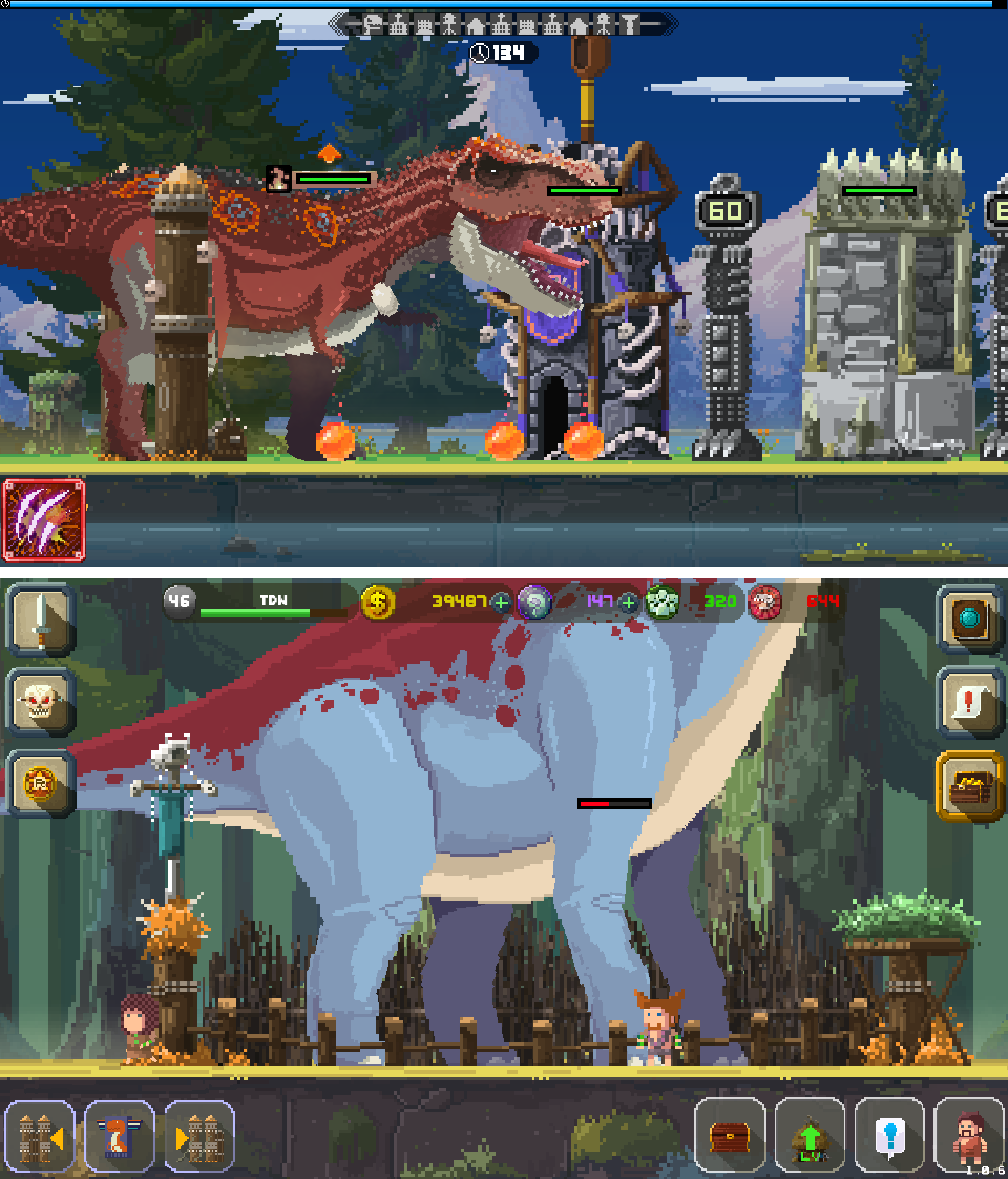 Tiny Dino World：Return（タイニーディノワールド） androidアプリスクリーンショット1
