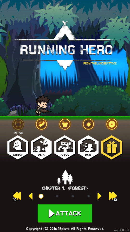 androidアプリ RUNNING HERO(ランニング・ヒーロー)攻略スクリーンショット1