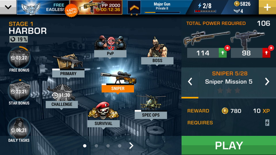 androidアプリ Major GUN 2：War on terror（メジャーガン２）攻略スクリーンショット1