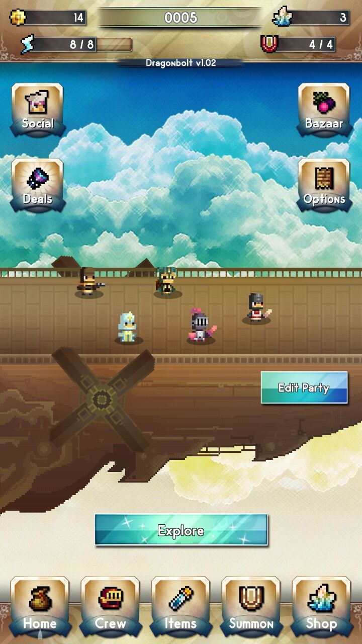 androidアプリ ドラゴンボルト バンガード(Dragonbolt Vanguard)攻略スクリーンショット1