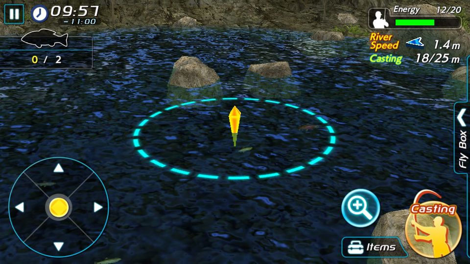 フライフィッシング 3D ll androidアプリスクリーンショット3
