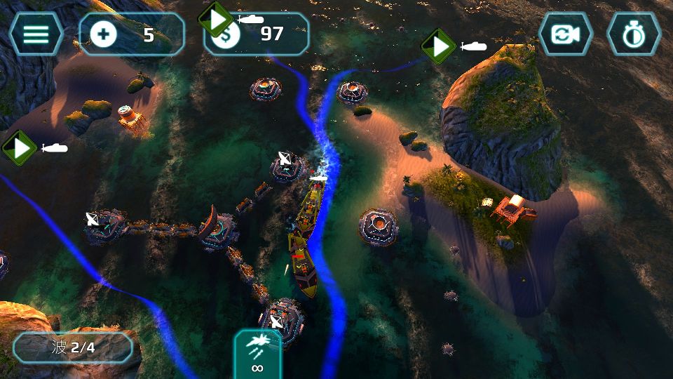 androidアプリ Naval Storm TD攻略スクリーンショット5