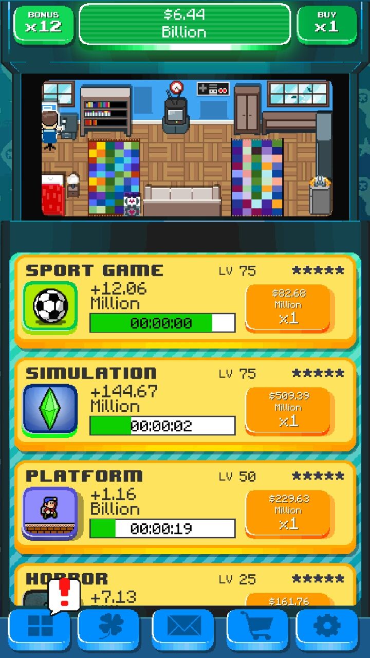 androidアプリ ゲームデブ エンパイア（GameDev Empire）攻略スクリーンショット1