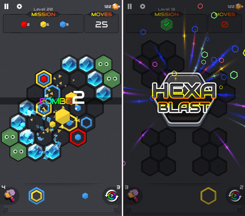 ヘキサブラスト （Hexa Blast） androidアプリスクリーンショット1