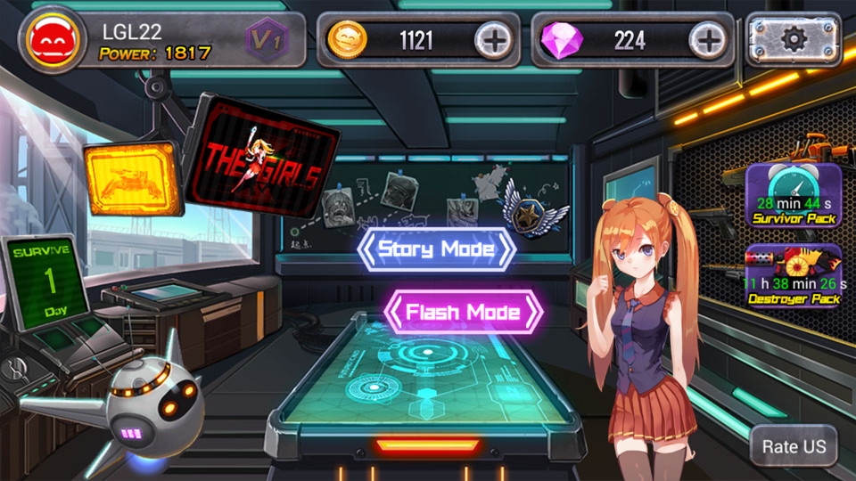 androidアプリ The Girls:Zombie Killer(ザ・ガールズ)攻略スクリーンショット1