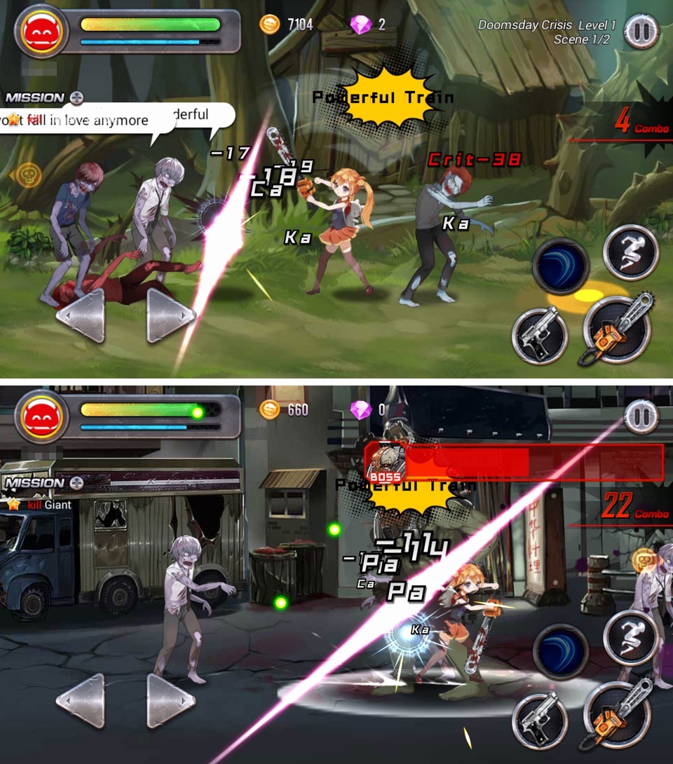 The Girls：Zombie Killer（ザ・ガールズ） androidアプリスクリーンショット1
