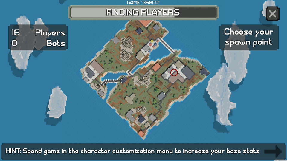 androidアプリ Guns Royale(ガンズロワイヤル)攻略スクリーンショット1