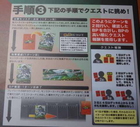 モンストカードゲームの流れ