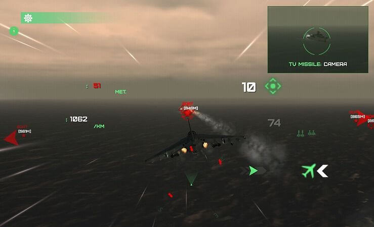 最前線の戦闘機