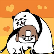 パンダと犬 いつでも犬かわいーぬのアプリアイコン