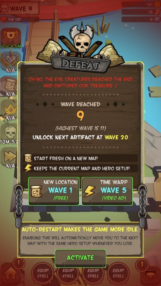 Idle Hero TD - Fantasy Tower Defense