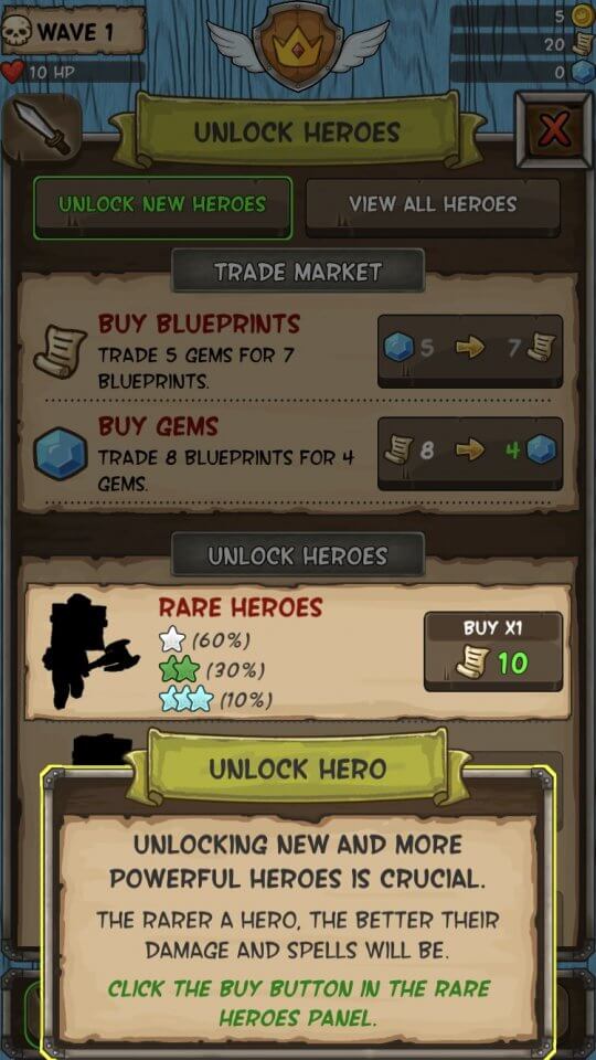 Idle Hero TD - Fantasy Tower Defense