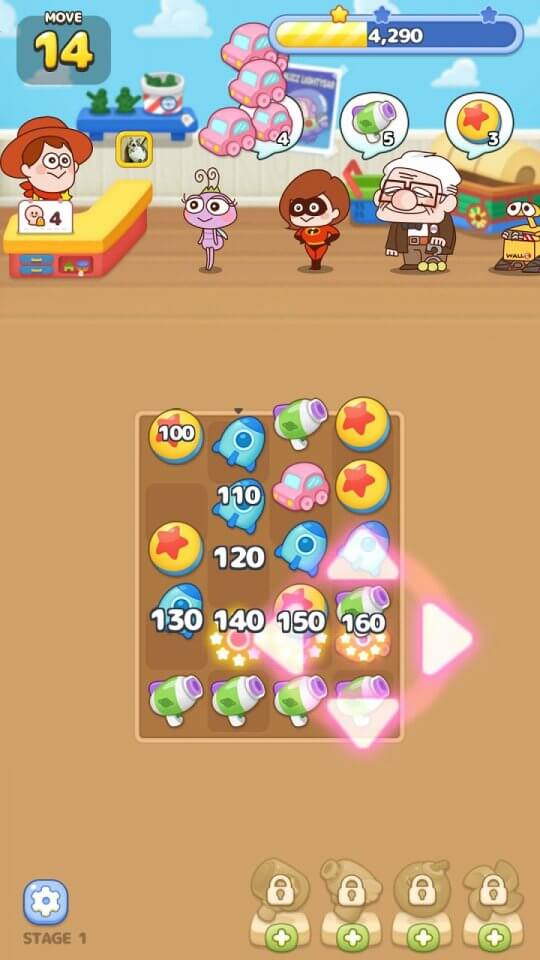 LINE:ピクサー タワー ~おかいものパズル~