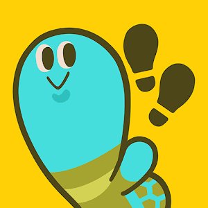 歩数で勝負 ！！ カメさんぽのアプリアイコン