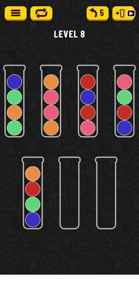 ボールソートパズルレビュー画像
