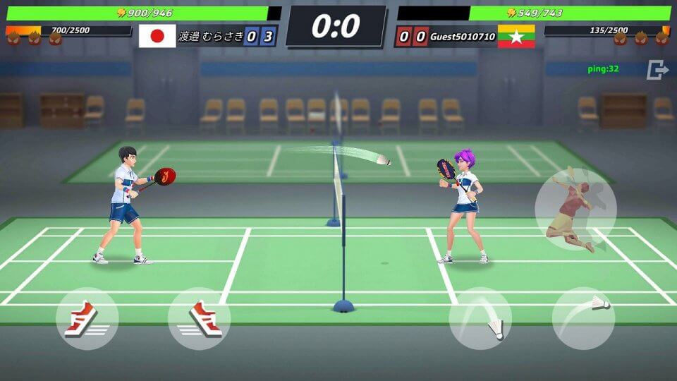 バトミントン決戦