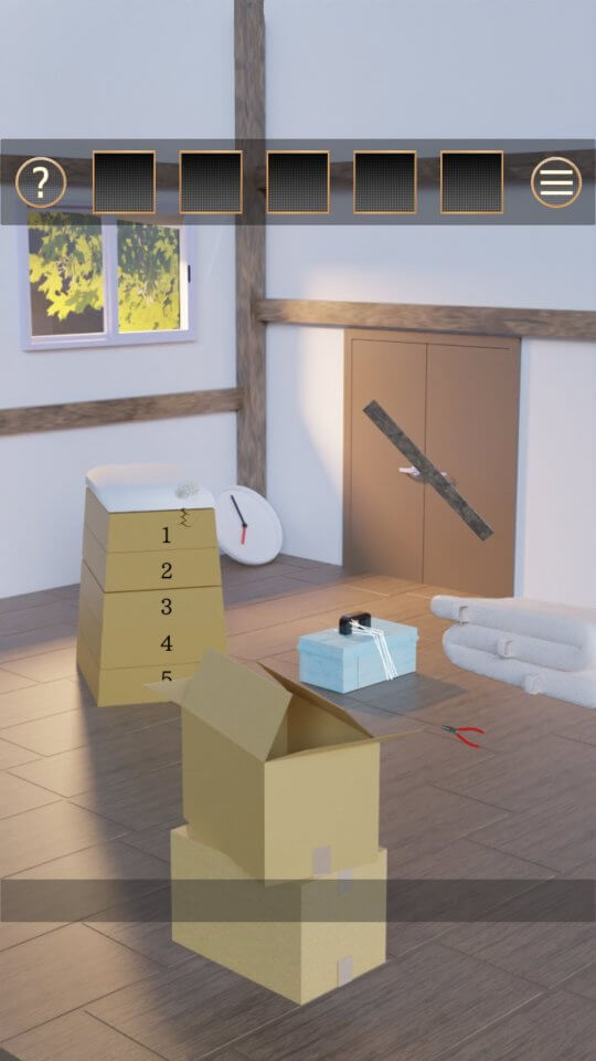 脱出ゲーム　桜と学校の画面