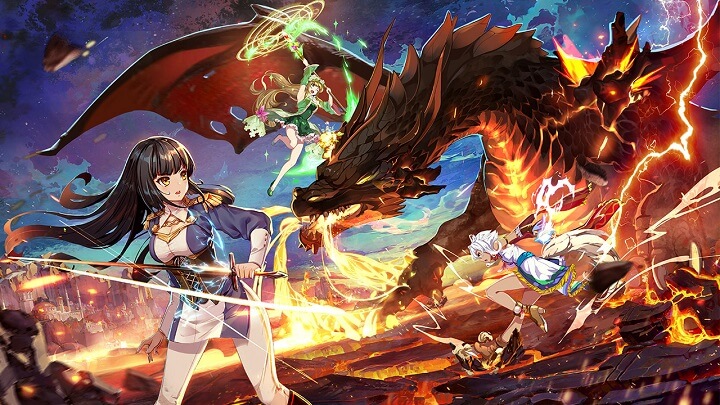 リリース半周年で益々盛り上がる！歴史上の偉人たちが美少女化したハントレスとして活躍する美少女放置育成RPG『ドラゴン＆ガールズ交響曲』の画像