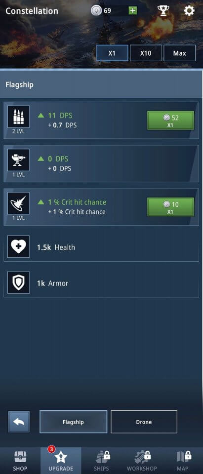 Idle Fleet: Warship Shooter