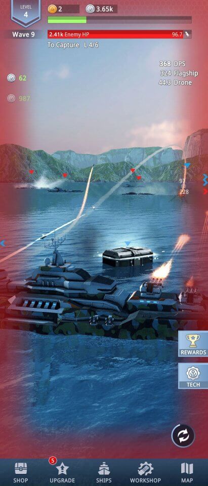 Idle Fleet: Warship Shooter