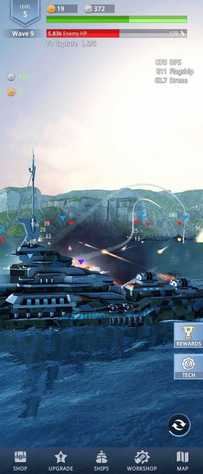 Idle Fleet: Warship Shooter
