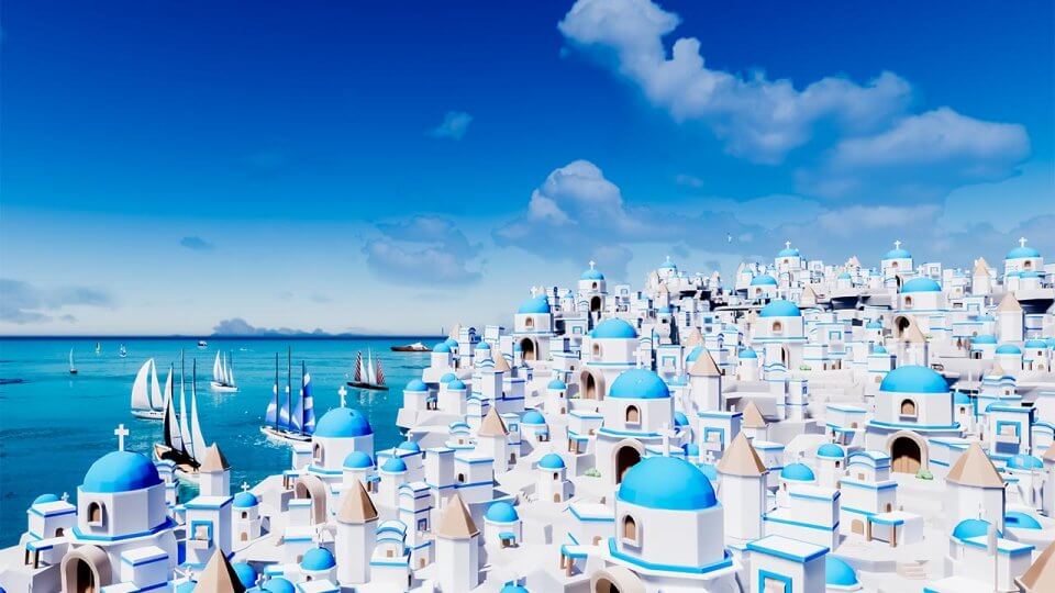 サントリーニ ~エーゲ海広がる青と白の街~