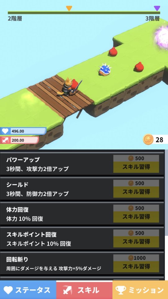 レベルアップしたい冒険者!