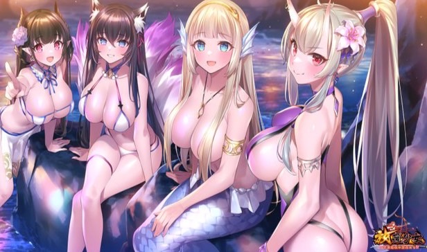 えちえち水着美女がいっぱいのアツい夏！女の子と一緒に花火大会も楽しめる美少女放置育成RPG『放置少女 ～百花繚乱の萌姫たち～』の画像