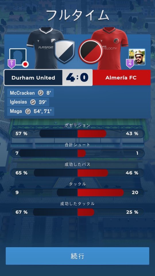 Matchday フットボール マネージャー レビュー画像