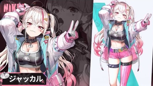 キュートギャルな新ニケ「ジャッカル（CV：洲崎綾）」はロケランぶっぱ！お尻と背中で語るガンガールRPG『勝利の女神：NIKKE』の画像